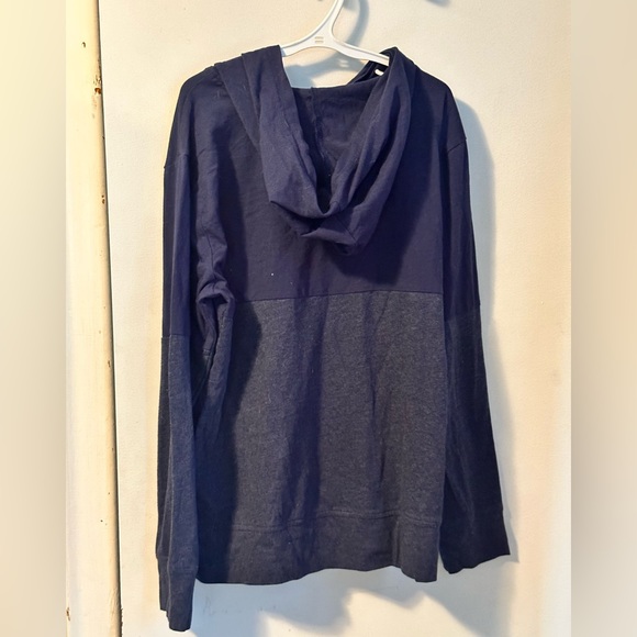 Children’s Place - long tshirt hoodie sleeve two tone navy - Picture 4 of 4
